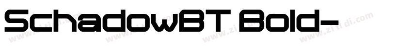 SchadowBT Bold字体转换